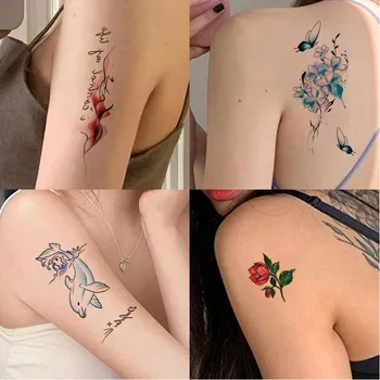 2022 Jaunu Cartoon Tetovējumu Uzlīmes tonējoša Vienreizējās lietošanas Tetovējumu Uzlīmes Body Art Tattoo Veidni Ūdensizturīgs Tetovējumu Uzlīmes